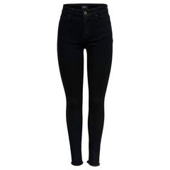 Black Cotton Skinny Jeans