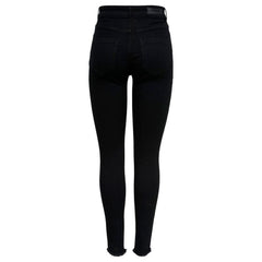 Black Cotton Skinny Jeans