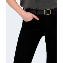 Black Cotton Skinny Jeans