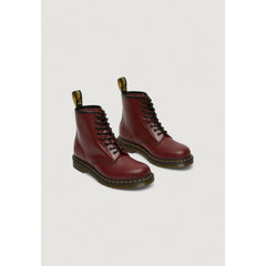 Bordeaux Leather Lace-Up Boots