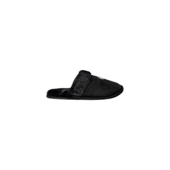 Black Polyester Slippers