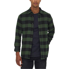 قميص قطني أخضر مزخرف