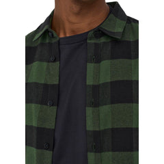 قميص قطني أخضر مزخرف