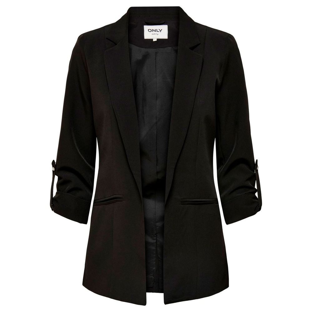 Black Polyester Blazer