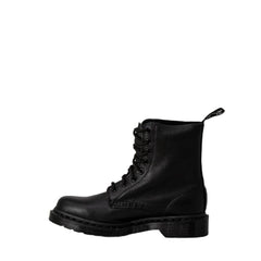Black Leather Lace-Up Boots