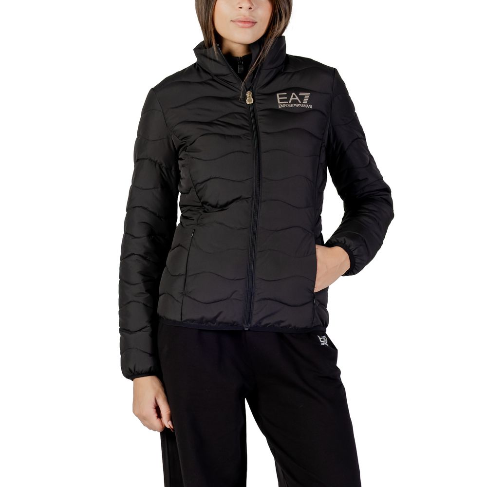 Black Polyester Bomber