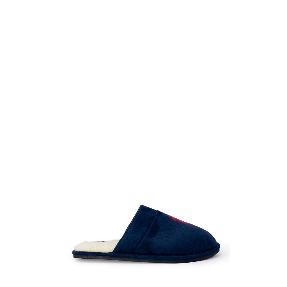 Blue Polyester Slippers