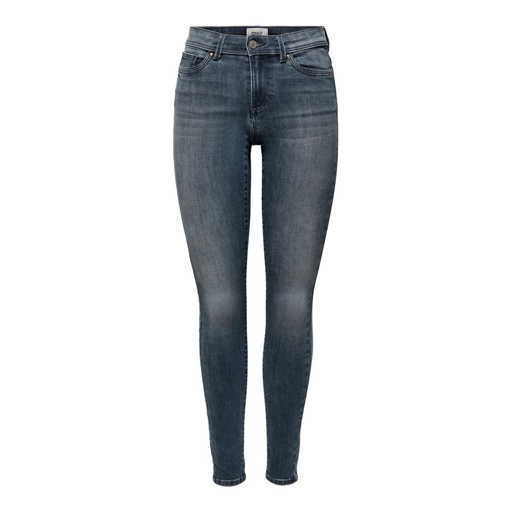 Blue Cotton Skinny Jeans
