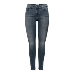 Blue Cotton Skinny Jeans