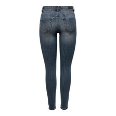 Blue Cotton Skinny Jeans