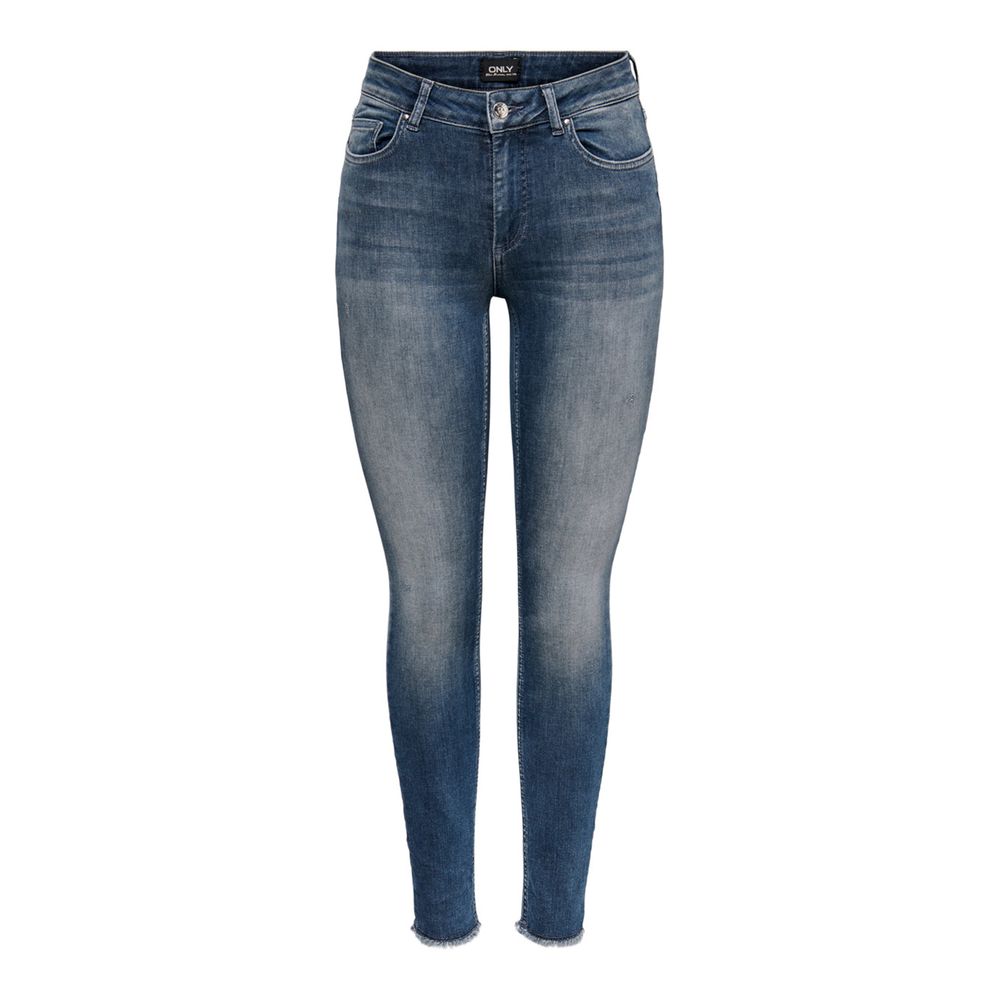 Blue Cotton Skinny Jeans