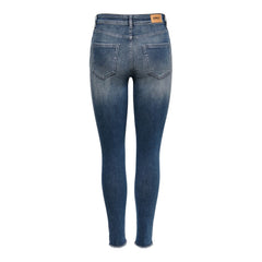 Blue Cotton Skinny Jeans