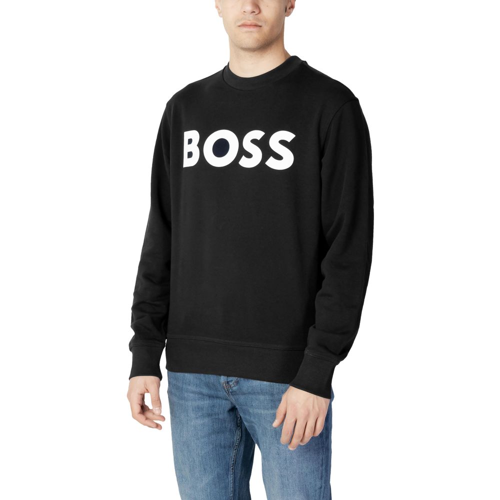 Black Cotton Sweatshirt
