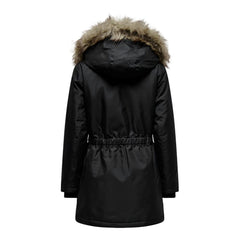Black Polyester Parka