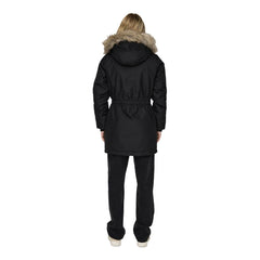 Black Polyester Parka