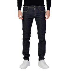 Blue Cotton Skinny Jeans