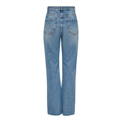 Light Blue Cotton Relaxed Fit Jeans