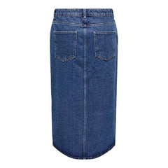 Blue Cotton Long Skirt