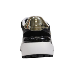 Black Leather Low Top Sneakers