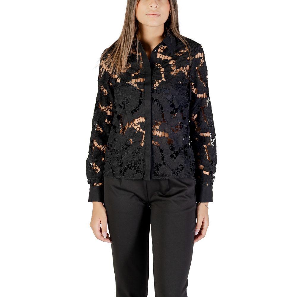 Black Polyester Blouse