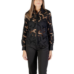 Black Polyester Blouse