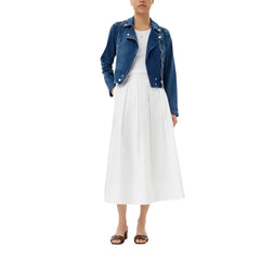 جاكيت قطنية زرقاء من الدنيم