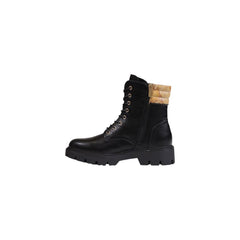 Black Polyethylene Ankle Boots