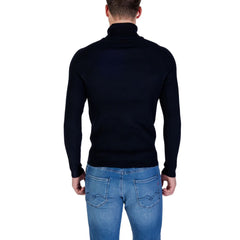 Blue Viscose Turtleneck