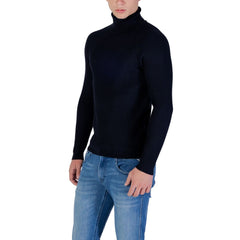 Blue Viscose Turtleneck