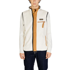 Cream Polyester Sleveless Jacket
