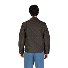 Green Polyamide Biker Jacket