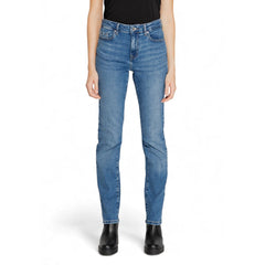 Blue Cotton Skinny Jeans