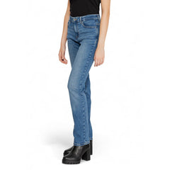 Blue Cotton Skinny Jeans