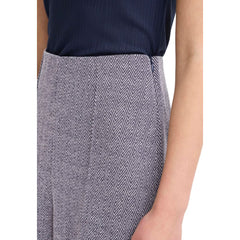 بنطال كاجوال من البوليستر الأزرق