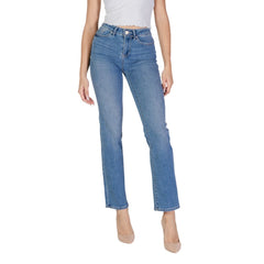 Light Blue Cotton Mom Jeans