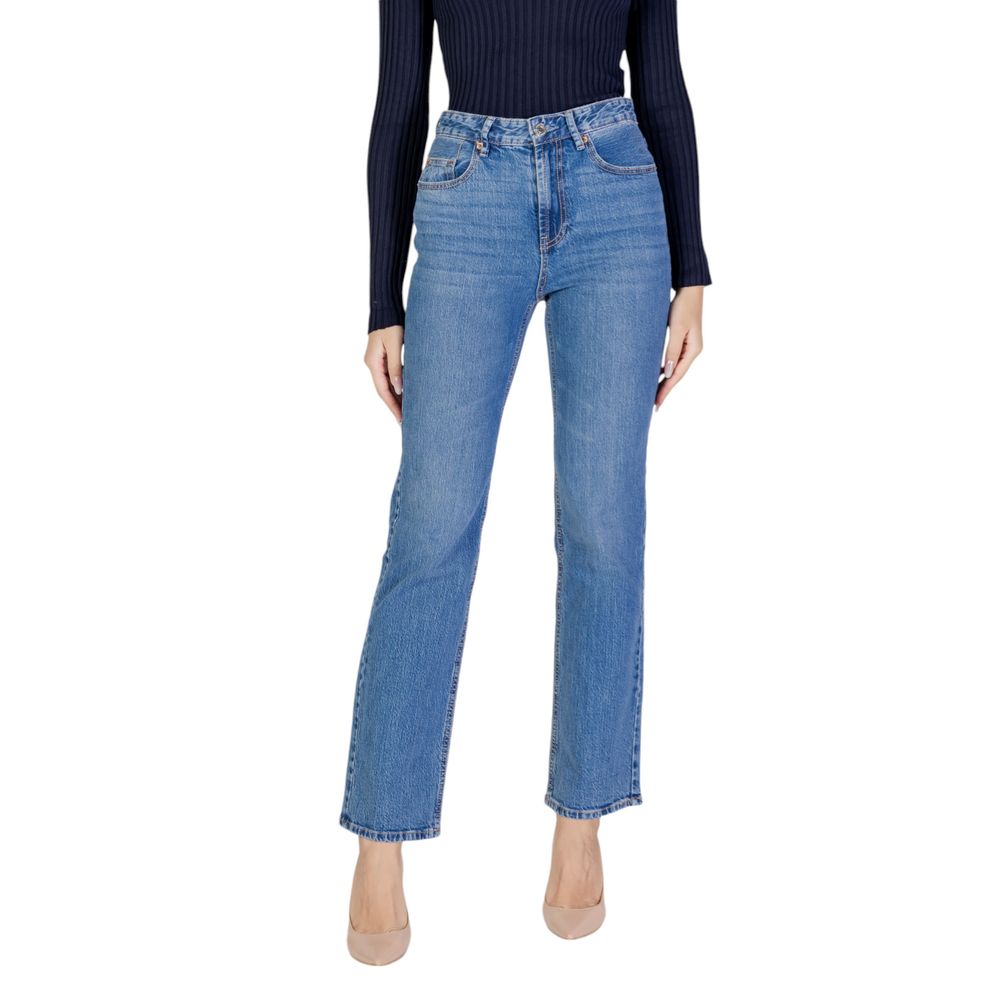Light Blue Cotton Mom Jeans