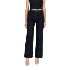 Black Cotton Mom Jeans