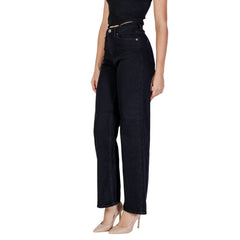 Black Cotton Mom Jeans