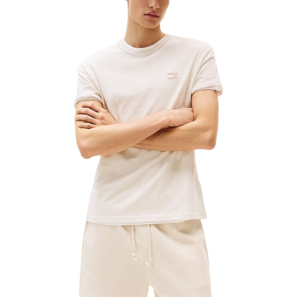 Beige Recycled Cotton T-Shirt