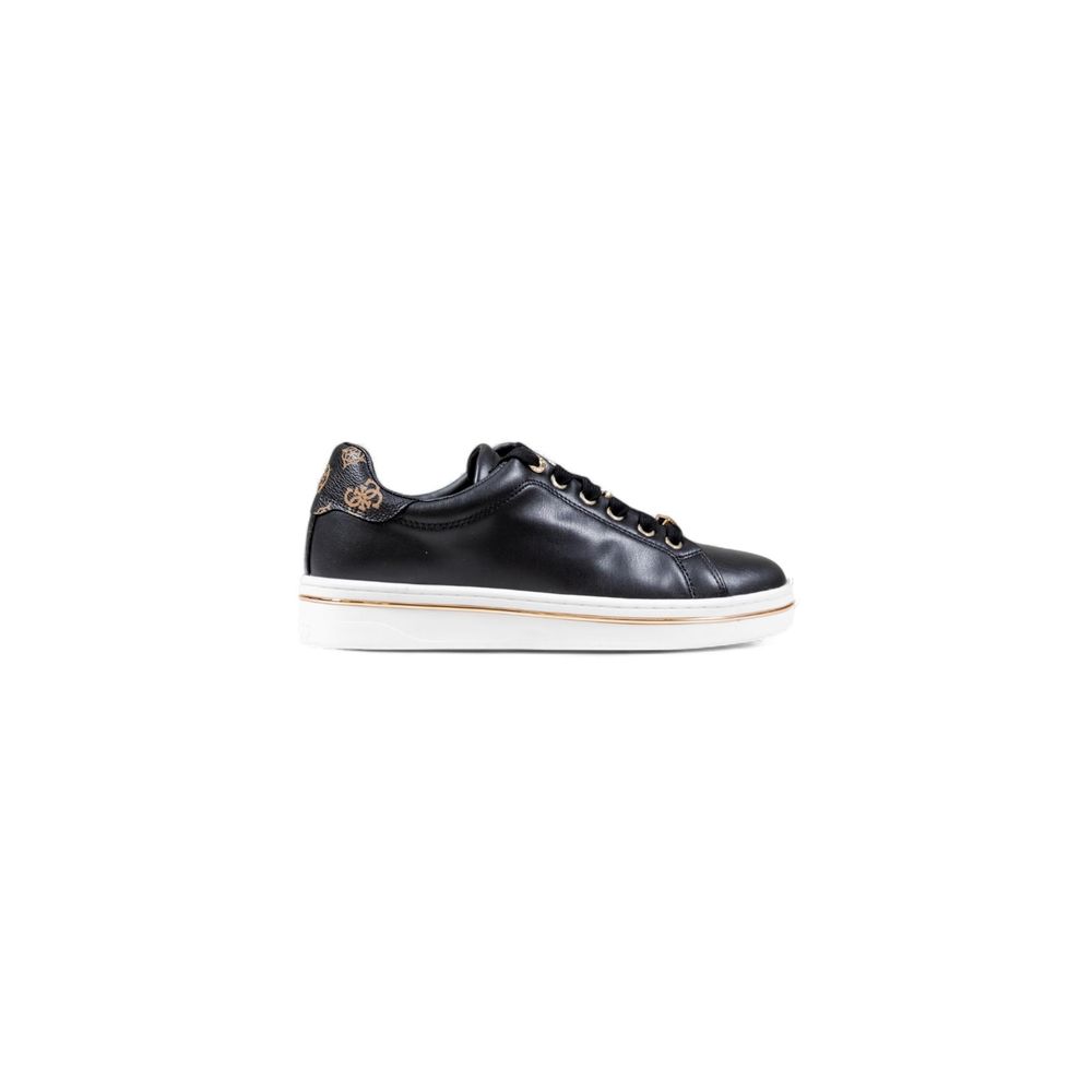 Black Polyethylene Low Top Sneakers