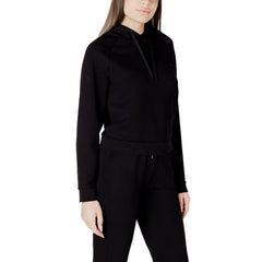 Black Viscose Hoodie