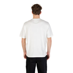 تي شيرت قطني كريمي