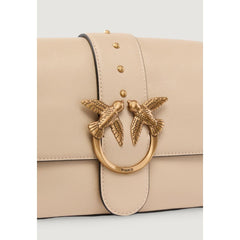 Beige Leather Handbag