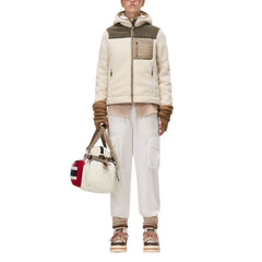 Beige Recycled Polyester Hoodie