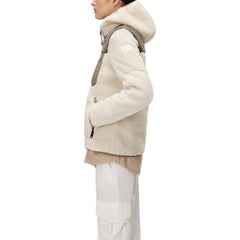 Beige Recycled Polyester Hoodie