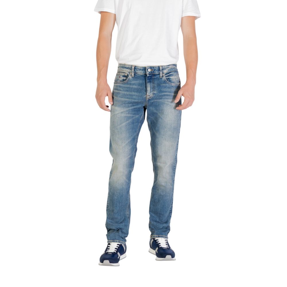 Blue Recycled Cotton Skinny Jeans