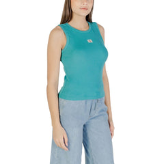 بلوزة قطنية زرقاء