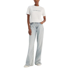 تي شيرت قطن أبيض