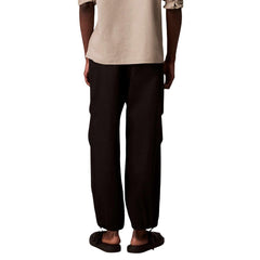 بنطال رياضي أسود من القطن (بنطال تمرين)