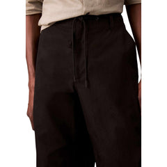 بنطال رياضي أسود من القطن (بنطال تمرين)